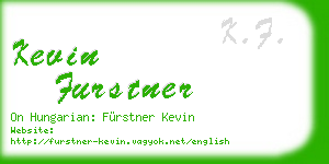 kevin furstner business card