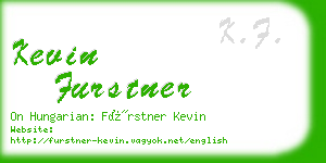 kevin furstner business card